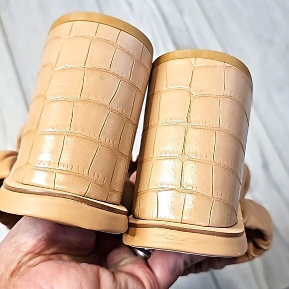 (56-3749) Coutgo Women's Ruched Slide Double Strap Square Sandals Sz 8 - Picture 6 of 8